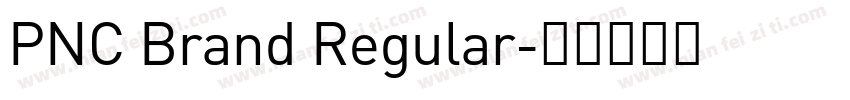 PNC Brand Regular字体转换
